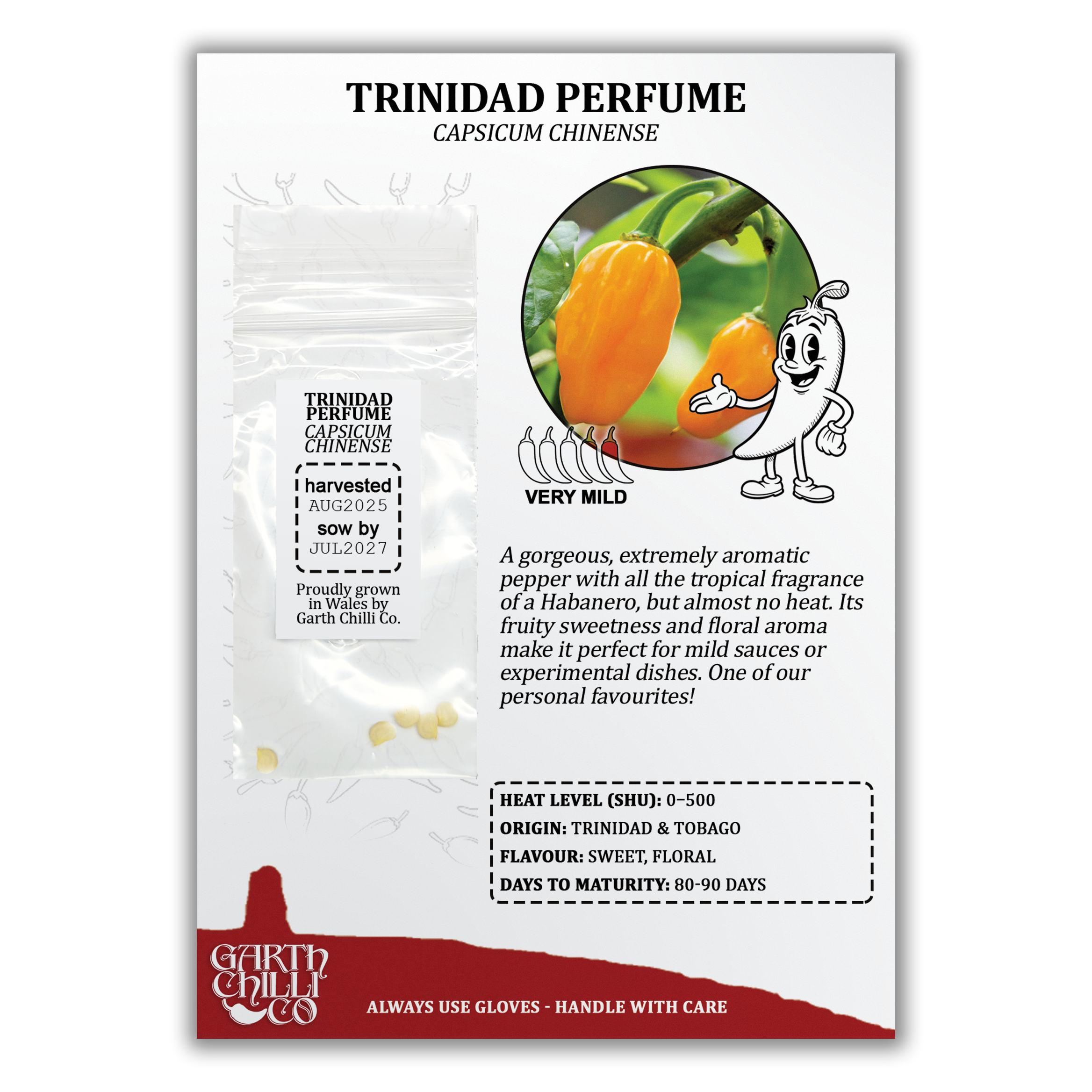 Fruity Chilli Seed Set (20) – Aji Lemon Drop, Aji Mango, Aji Pineapple, Trinidad Perfume
