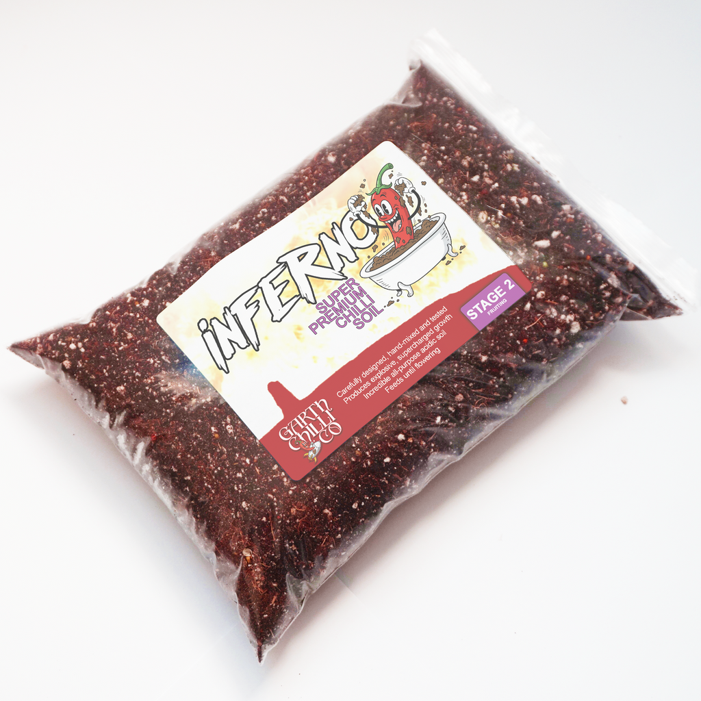 "Inferno" Super-Premium Chilli Soil, Peat-Free Growing Substrate - Stage 2 - Abundant Fruiting