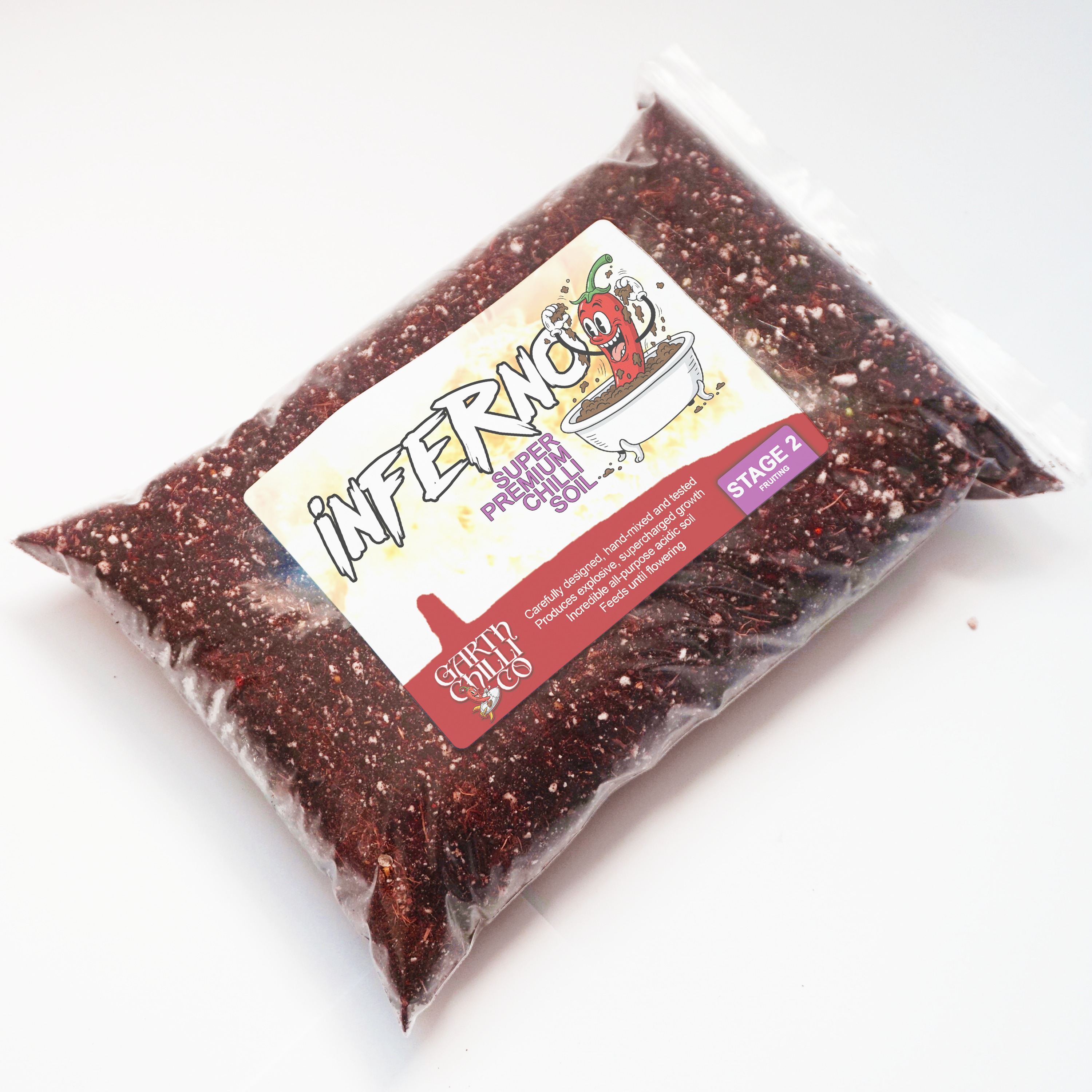 "Inferno" Super-Premium Chilli Soil, Peat-Free Growing Substrate - Stage 2 - Abundant Fruiting